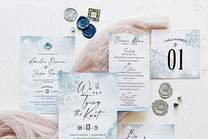 Nautical Wedding Invitation Suite