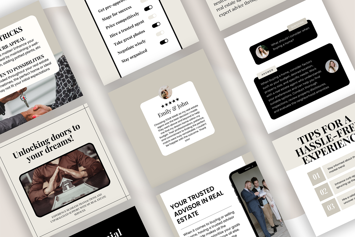 Real Estate Instagram Post Template, a Social Media Template by EliteMatidi (Photo 7 of 8)