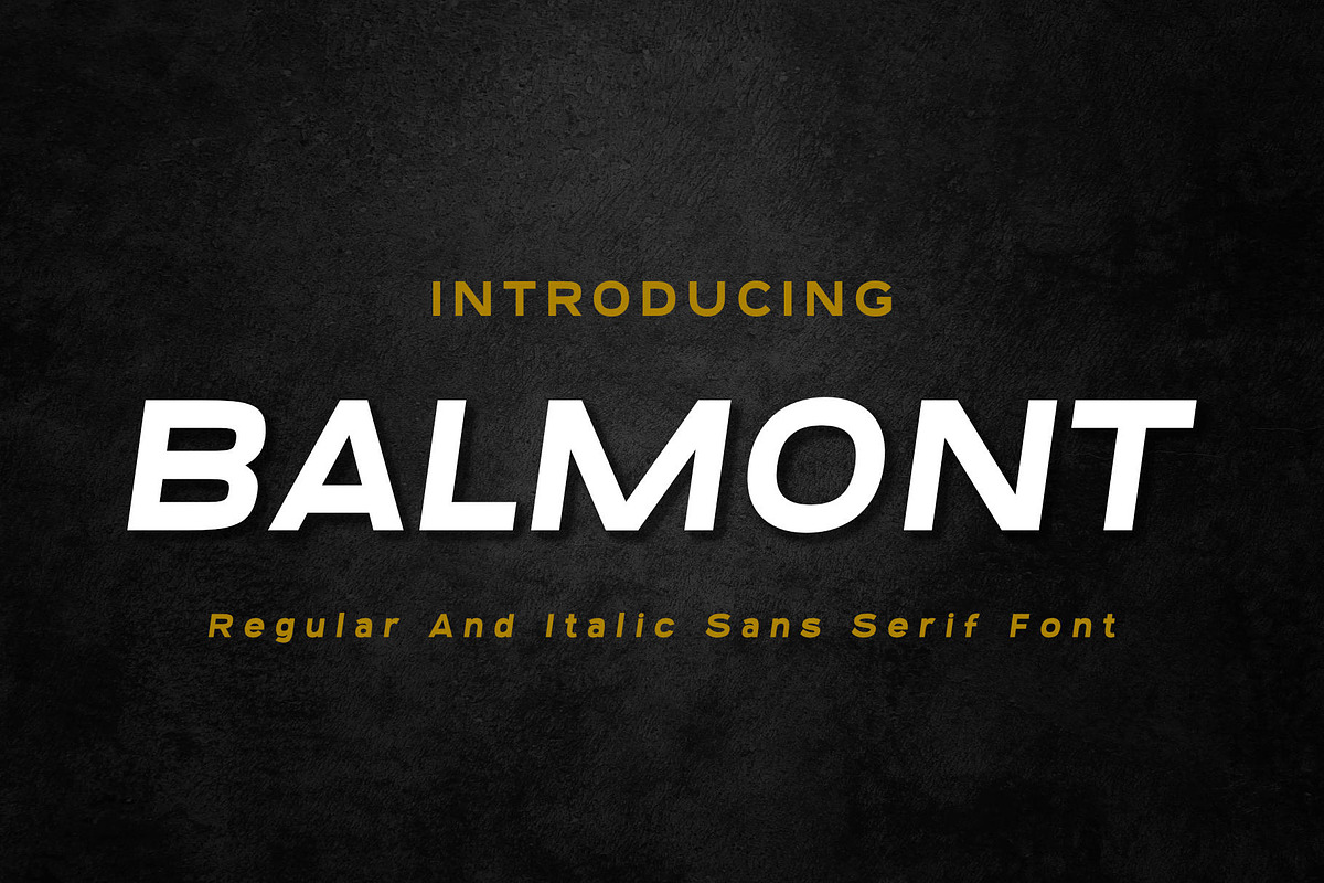 Balmont | A Modern Sporty Sans Serif, a Sans Serif Font by Andrimada Creative (Photo 1 of 12)