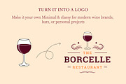 Elegant Wine Glasses & Hand Poses, a Food Illustration by Lettering_Logo (Thumbnail 6 of 9)