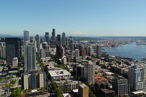 Seattle stock photo containing seattle and coffee