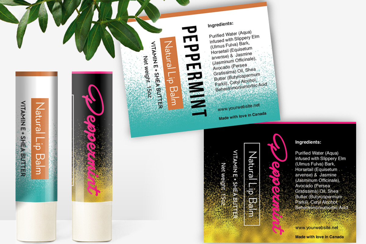 Lip balm label Template-id042, a Stationery Template by AIW SOLUTIONS (Photo 1 of 4)