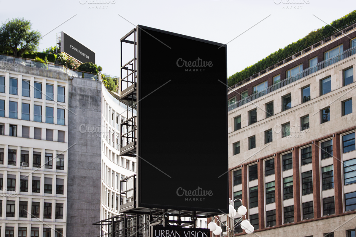 25 Advertising Poster Mockups Bundle, a Print Template by Giallo (Photo 48 of 52)