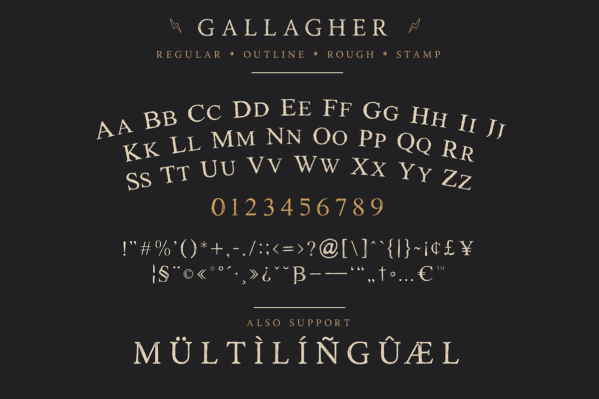 Gallagher - Vintage Serif Typeface preview 4
