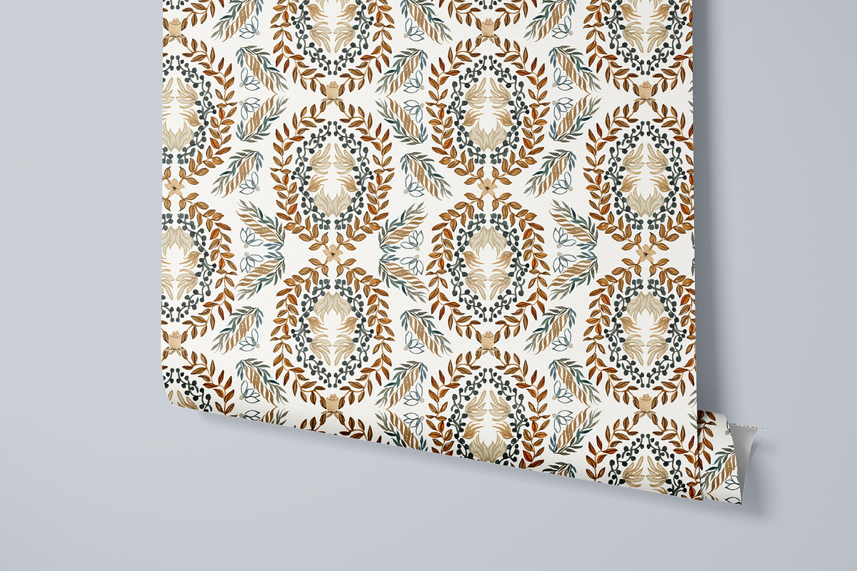 Heritage Botanical Duo, a Wallpaper Graphic by Webvilla Studio (Photo 5 of 7)