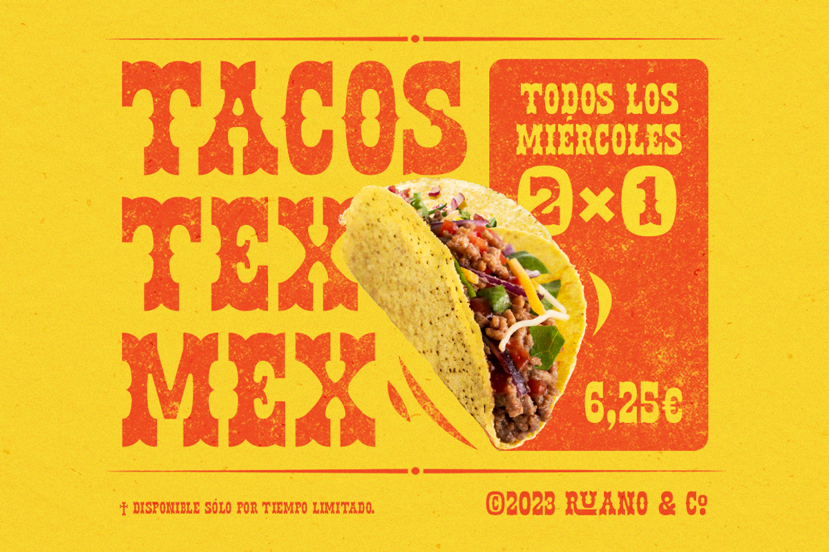 Cantina - Western Slab Serif, a Slab Serif Font by DonMarciano (Photo 6 of 6)
