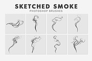 30 Sketched Smoke Photoshop Brushes, a Brush Add-On by AB-TheDesigner (Thumbnail 4 of 5)