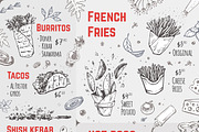 Burger menu. Hand-drawn, a Food Illustration by Margo Miller (Thumbnail 10 of 14)