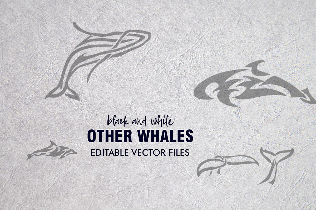 20 Whale Tribal Designs Bundle, a Pattern Graphic by Natsuhisui (Photo 10 of 12)