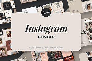 Instagram Bundle Coach Blogger, a Social Media Template by Design District