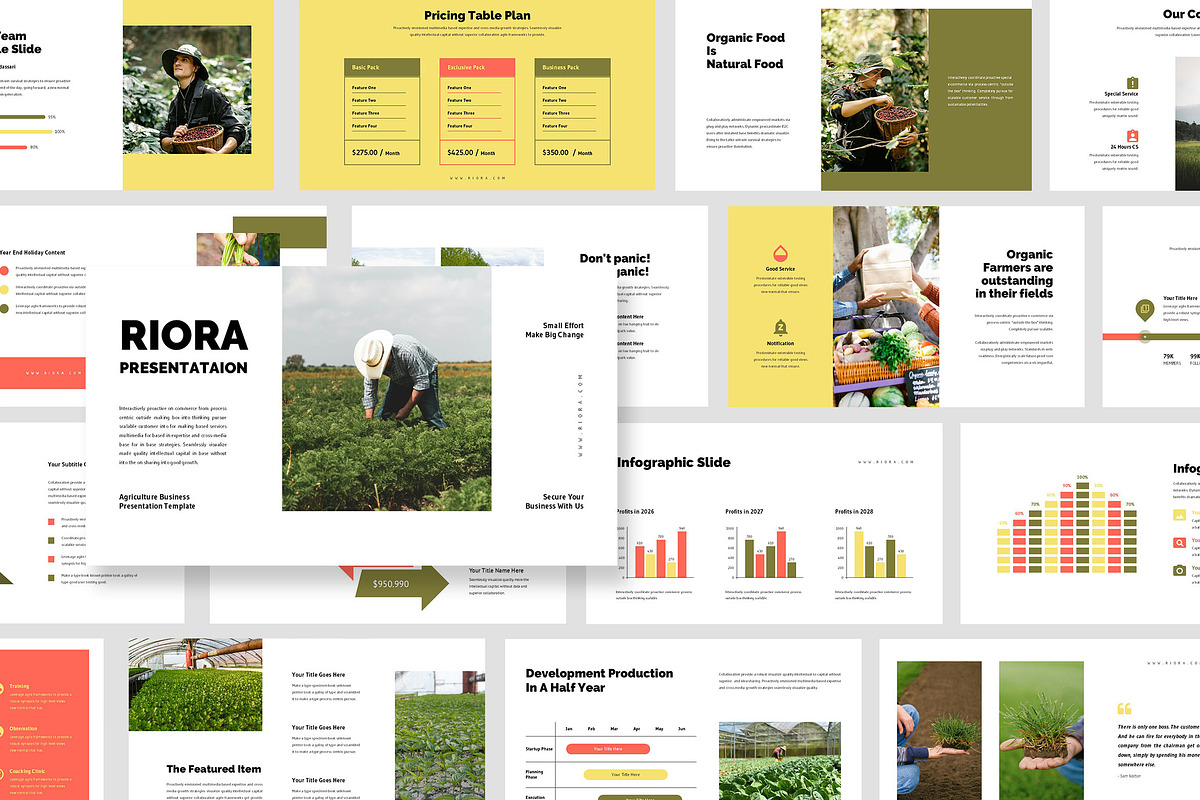 Riora : Agriculture Google Slides, a Presentation Template by Punkl Camp (Photo 1 of 9)
