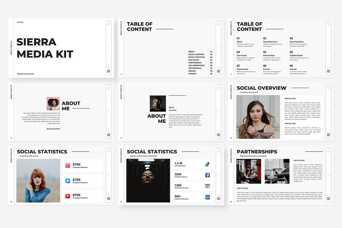 Media Kit Keynote Template, a Presentation Template by Gaize (Photo 5 of 10)