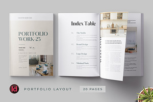 Works Portfolio Template, a Brochure Template by HiveArts