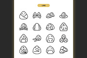 Onigiri Icons, an Icon by Spacepixel Creative (Thumbnail 2 of 3)