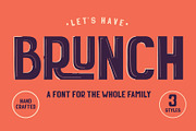 Brunch - A Font For The Whole Family, a Sans Serif Font by Wilsonkjc (Thumbnail 1 of 8)