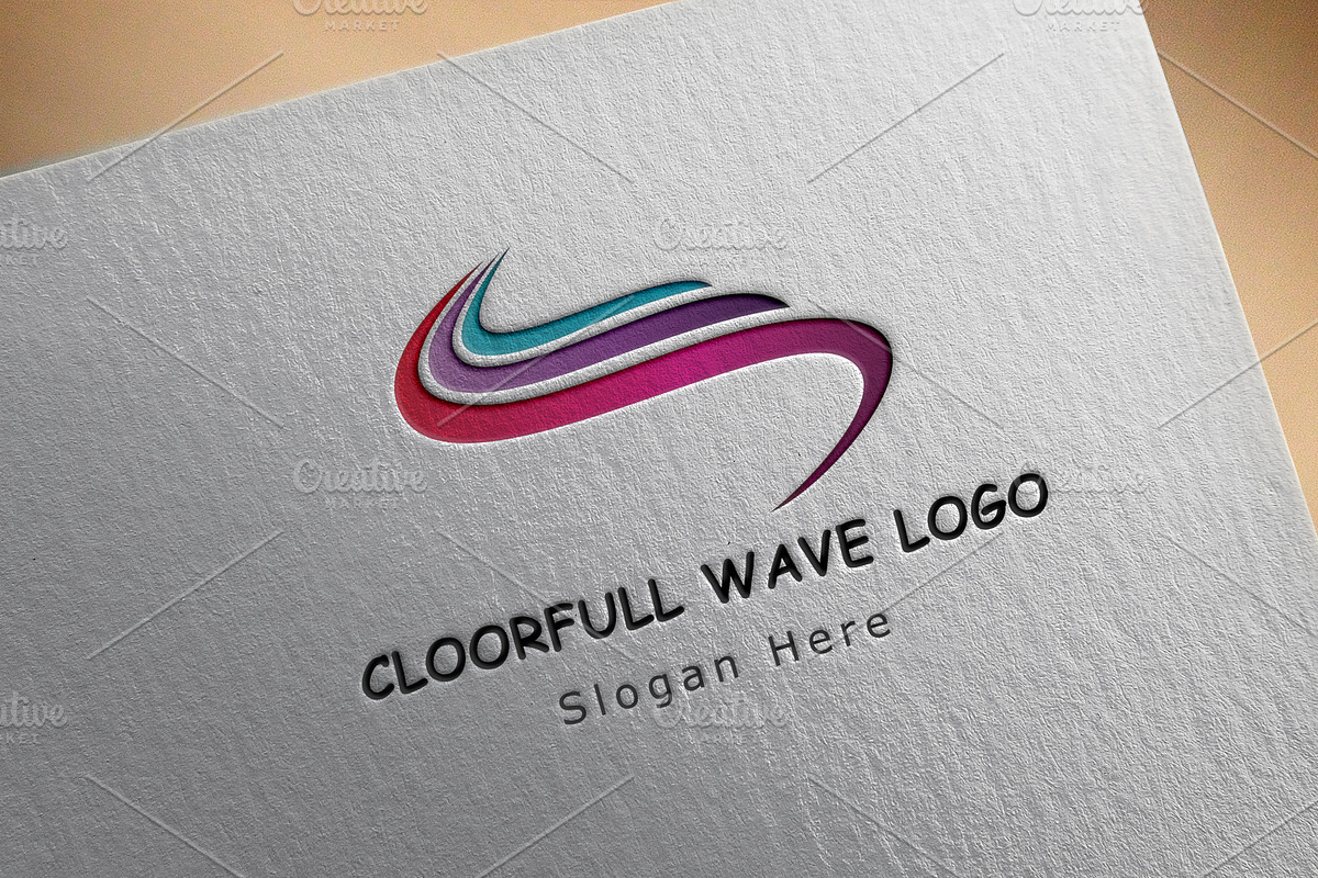 Wave Logo Design Template, a Branding & Logo Template by FusionadCreates (Photo 2 of 3)