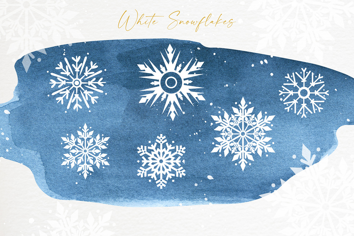 Cold winter.Watercolor Christmas Set, a Seasonal Illustration by Ooh Lily (Photo 10 of 20)