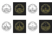 44 Linear City Badges, an Outline Icon by Kursat Unsal (Thumbnail 17 of 25)