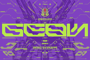 Geon Futuristic Mecha Font Vol. 4