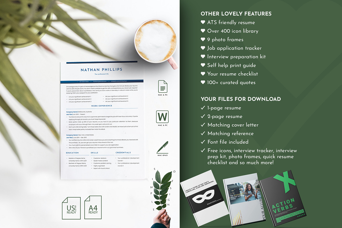 Editable Resume Word, Docs & Pages, a Resume Template by Career Canvas (Photo 5 of 11)