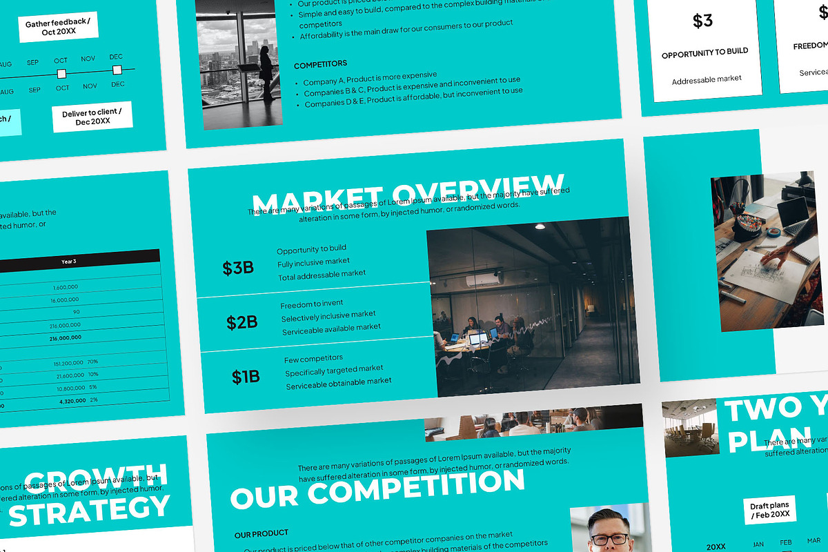 Pitch Deck Keynote Template, a Presentation Template by Gaize (Photo 1 of 10)
