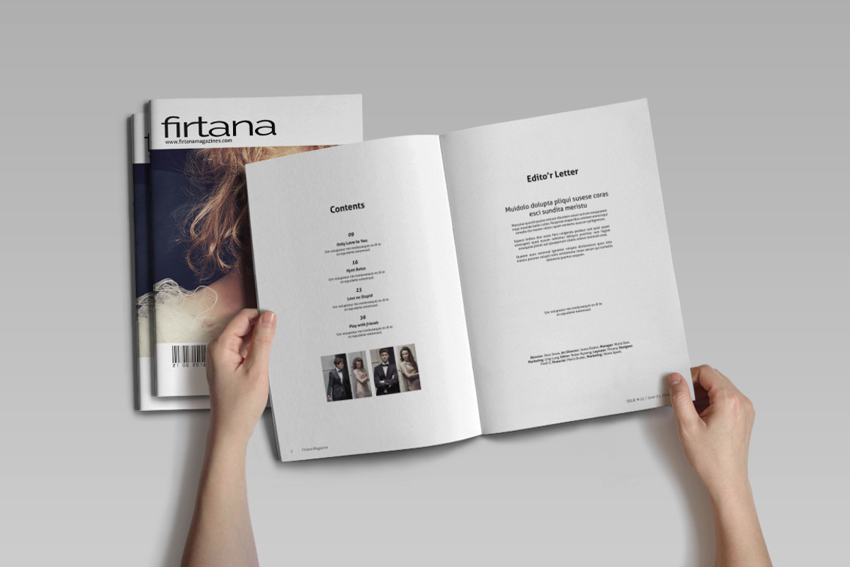 A4 Minimal Magazine, a Magazine Template by Firtana (Photo 2 of 12)