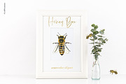 Honey Bee Watercolor, a Graphic by LABFcreations (Thumbnail 3 of 9)