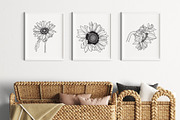Sunflower line art collection, a Decorative Illustration by DamriNa art (Thumbnail 6 of 8)