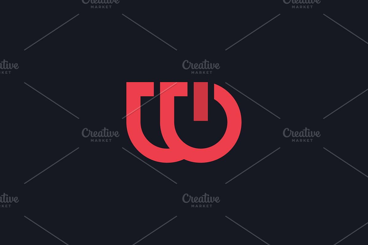W letter power logo design, a Branding & Logo Template by Amadul11 (Photo 1 of 4)