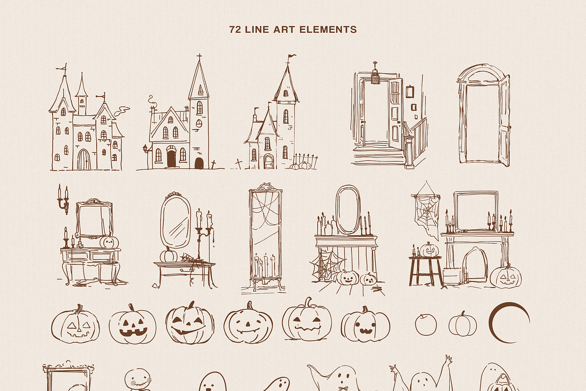 Halloween collection softy & vintage, an Object Graphic by DigARTbyHavroshka (Photo 7 of 11)
