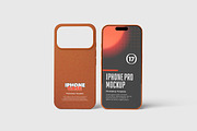 Phone 17 Pro and Case Mockup, an iPhone Mockup by GraphicWindow (Thumbnail 2 of 6)