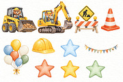 Construction Vehicles Clipart, a Transportation Illustration by Villa 11 Estudio (Thumbnail 6 of 9)