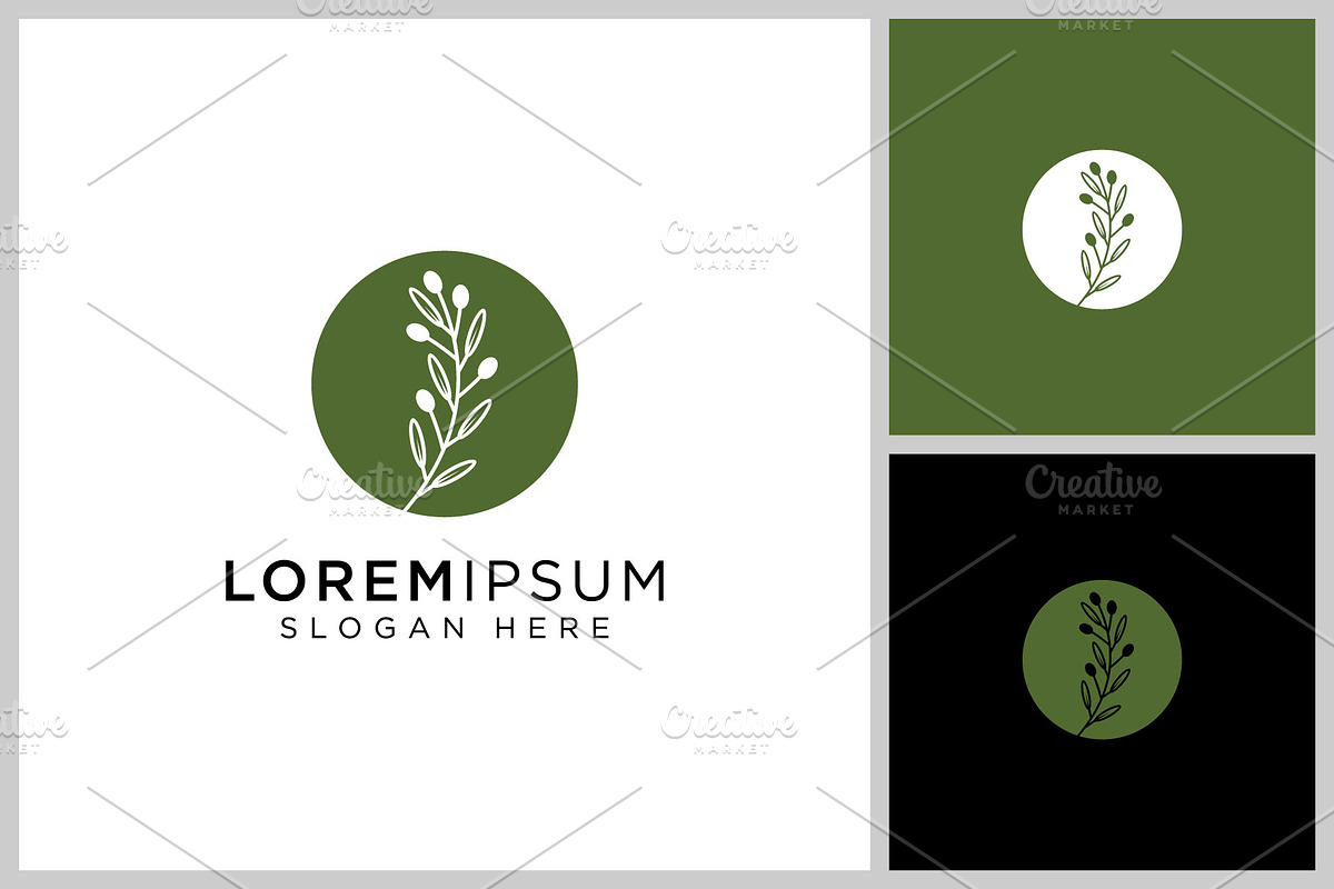 vector design of olives and leaves, a Branding & Logo Template by quadrazo