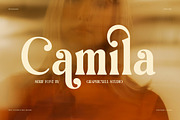 Camila Elegant Serif Font, a Serif Font by Graphicxell (Thumbnail 1 of 8)