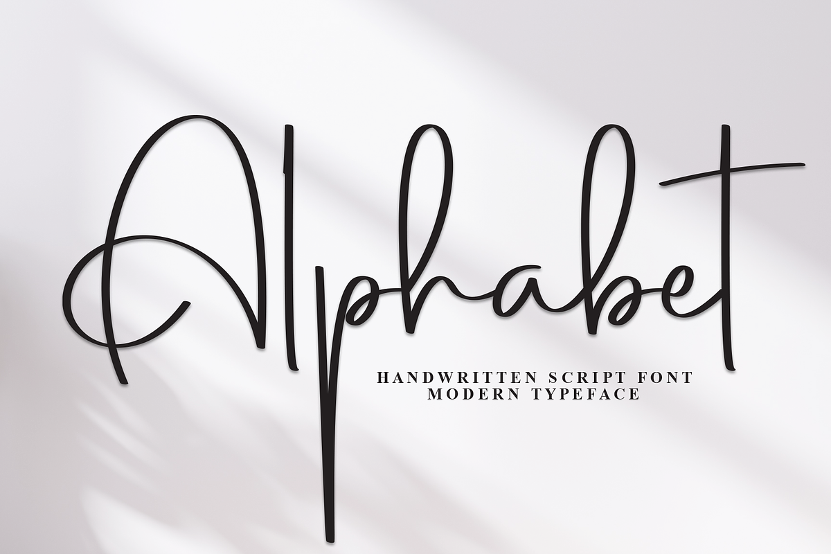 Alphabet | Script Font, a Handwritten Font by Scratchones (Photo 1 of 8)