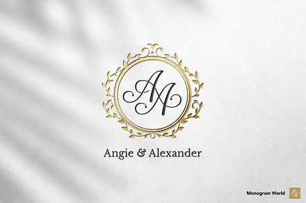 Wedding Monogram AA
