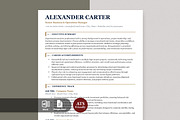 ATS Resume Template | Clean CV Word, a Resume Template by Anjum Ilyas (Thumbnail 1 of 7)