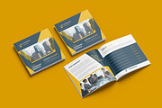Square Bi-Fold Corporate Brochure, a Brochure Template by ferdousi0791 (Thumbnail 1 of 6)