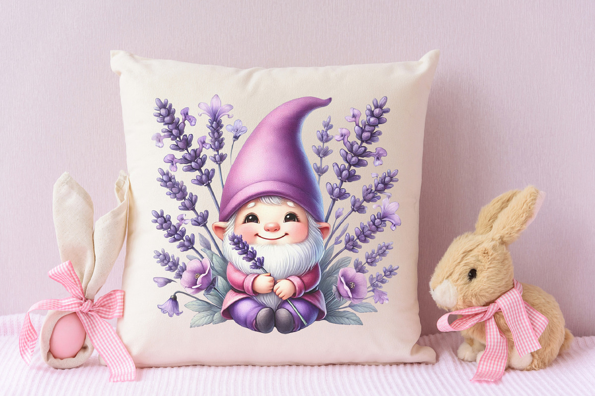 Lavender purple gnome sublimation, an Illustration by RobertsArt (Photo 4 of 7)