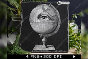 Globe Eye Watcher Geography World, a Background Graphic by LaseredNinja (Thumbnail 3 of 7)