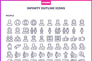 2100+ Infinity Outline icons, an Outline Icon by Icojam store (Thumbnail 8 of 12)