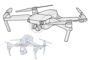 2 Pack-Mavic & Inspire vector drones