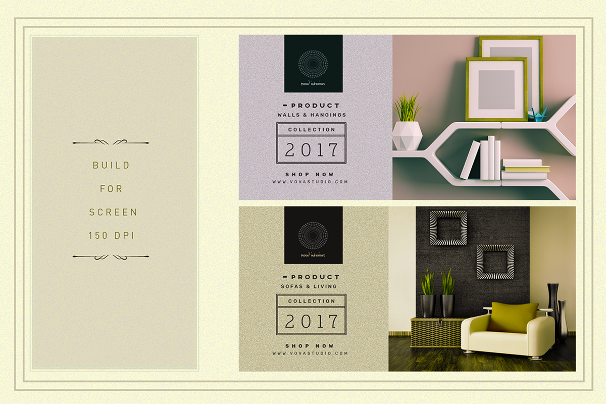 MOOD Interiors SocialMedia Templates, a Social Media Template by Vova (Photo 5 of 12)