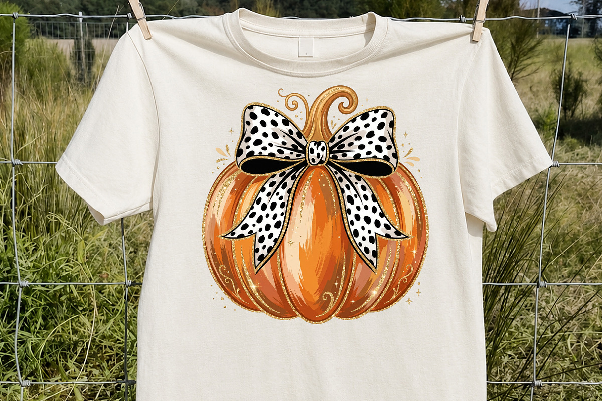 Dalmatian Dot Bow Pumpkin PNG, a Seasonal Illustration by Rose Art (Photo 2 of 7)