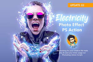 Electricity Photo Effect PS Action