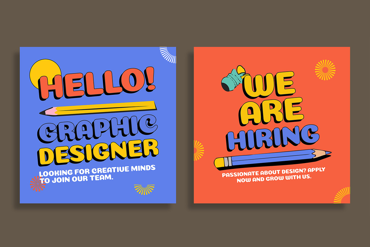 Colorful Social Media Post Template preview 3