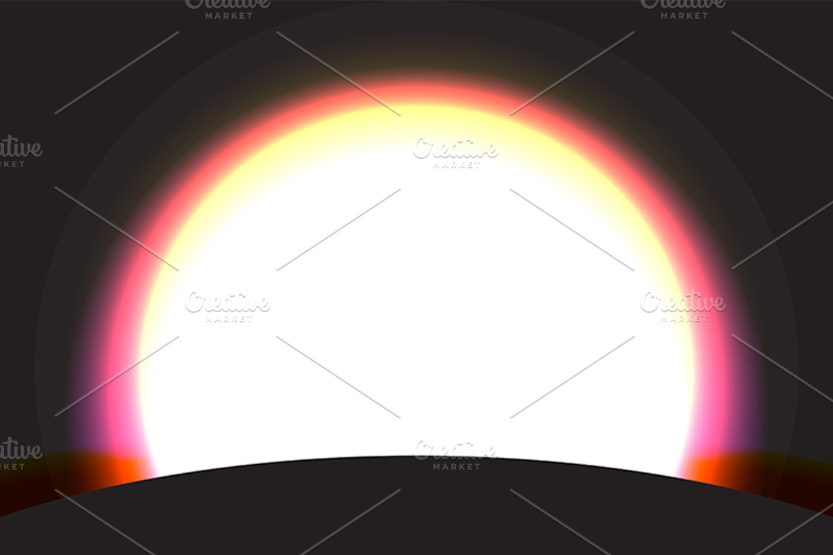Vector full moon set, an Illustration by OKart.studio (Photo 4 of 4)
