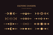 Magic, esoteric lines, borders set, an Illustration by Good Studio (Thumbnail 1 of 8)