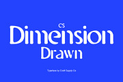 CS Dimension Drawn, a Sans Serif Font by Craft Supply Co. (Thumbnail 1 of 7)