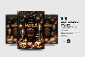Halloween Party Flyer Template, a Flyer Template by Aam360